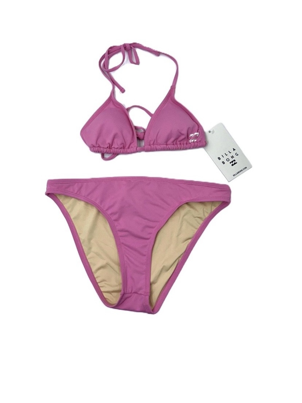 Billabong Women's Bikini Set - Cyan Pink - Medium -New With Tag